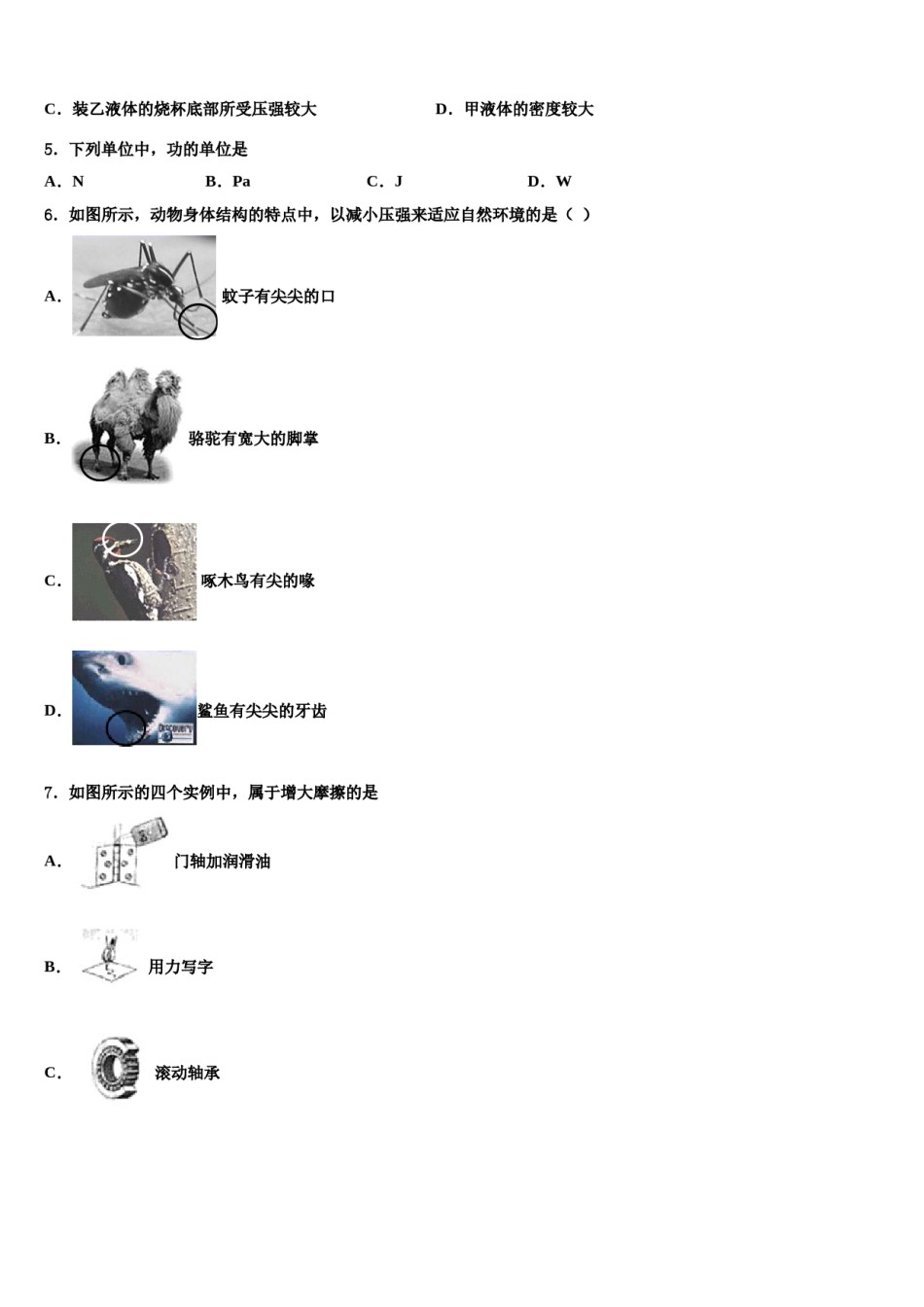 2023-2024学年佳木斯市重点中学八年级物理第二学期期末学业水平测试模拟试题含解析.doc_第2页