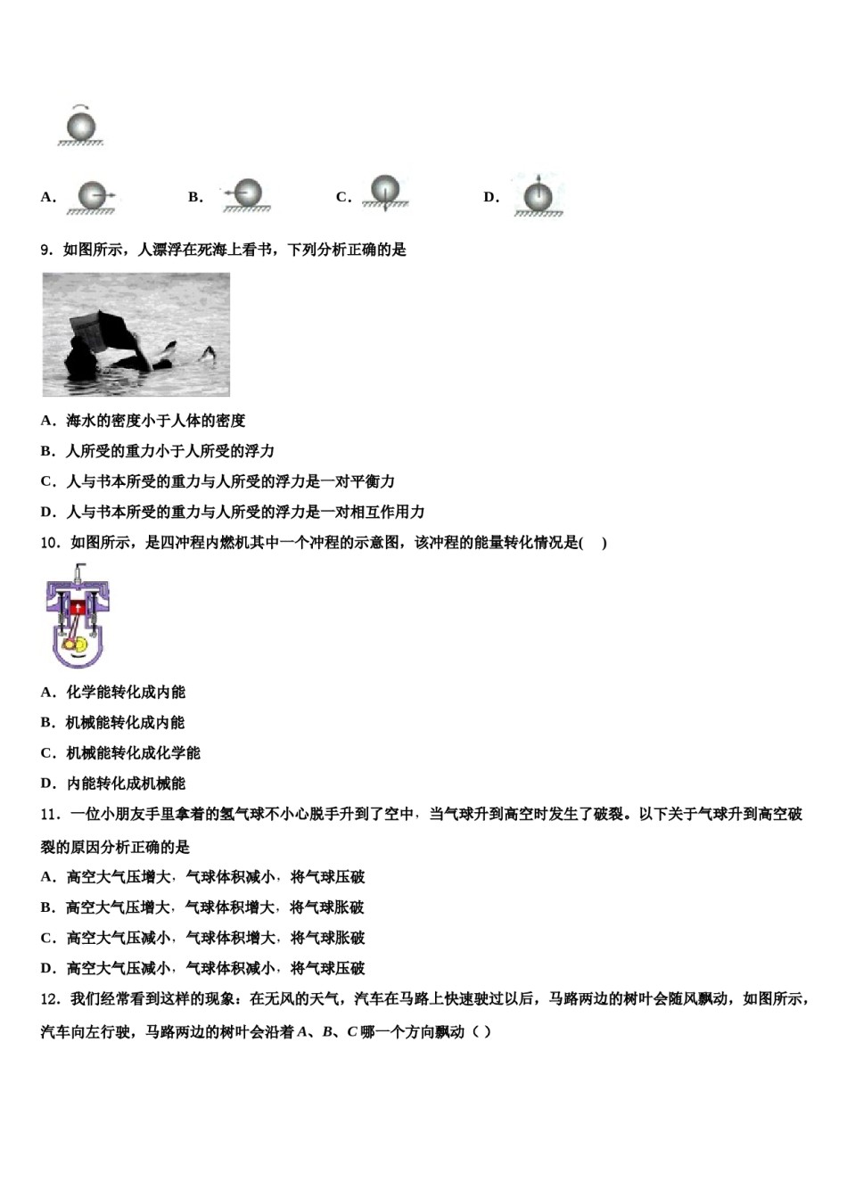 2023-2024学年北京市人大附中朝阳分校八下物理期末联考试题含解析.doc_第3页