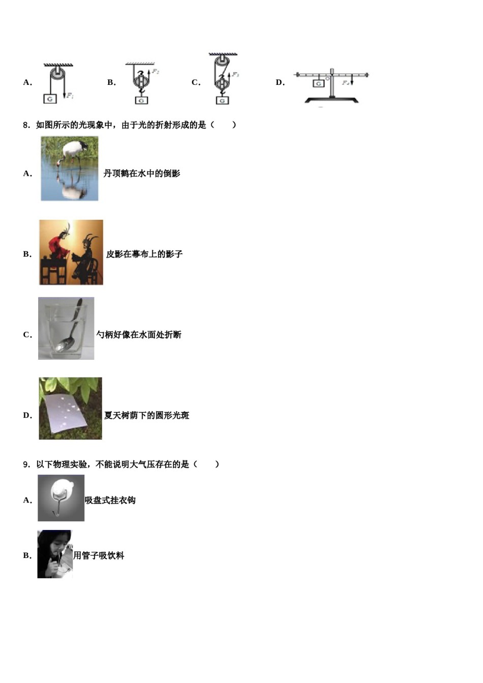 2023-2024学年广东省东莞市虎门外国语学校八年级物理第二学期期末综合测试模拟试题含解析.doc_第3页