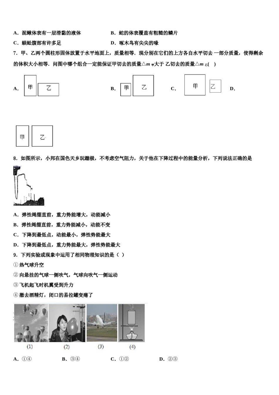 2023-2024学年广东省佛山市高明区八下物理期末综合测试模拟试题含解析.doc_第2页
