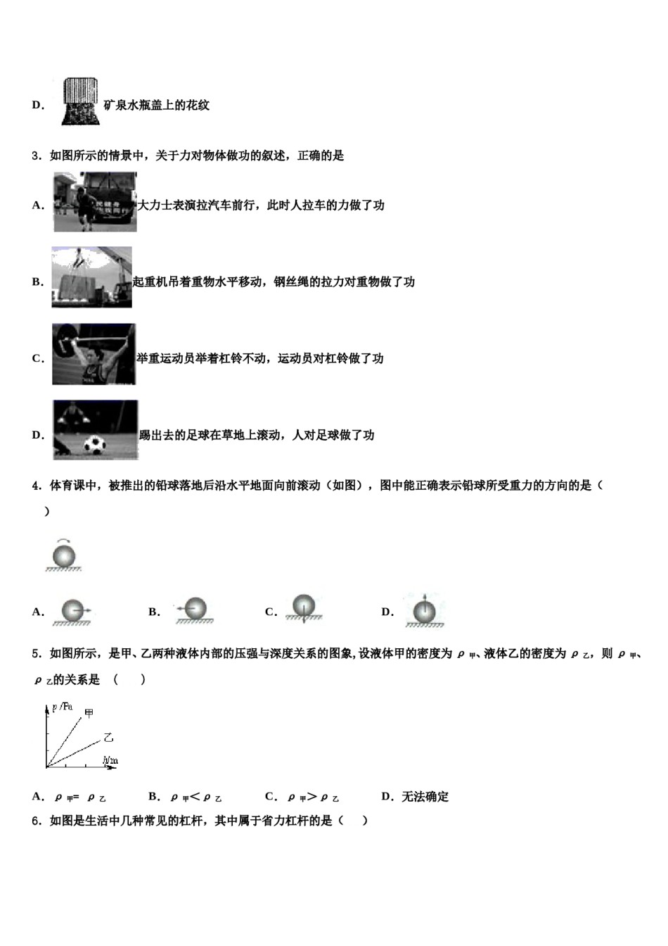 2023-2024学年江苏省南师附中集团物理八下期末综合测试模拟试题含解析.doc_第2页