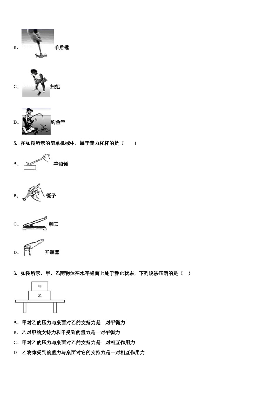 2023-2024学年河北省唐山市路南区八年级物理第二学期期末监测模拟试题含解析.doc_第2页