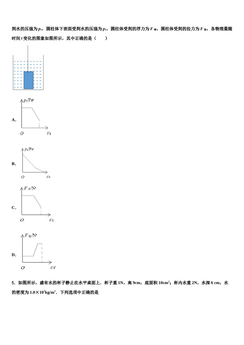 2023-2024学年湖北省随州市广水市广才中学八年级物理第二学期期末达标检测试题含解析.doc_第2页
