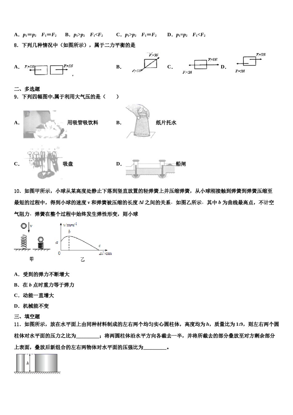 2023-2024学年湖南省武冈市实验中学八年级物理第二学期期末质量跟踪监视试题含解析.doc_第3页