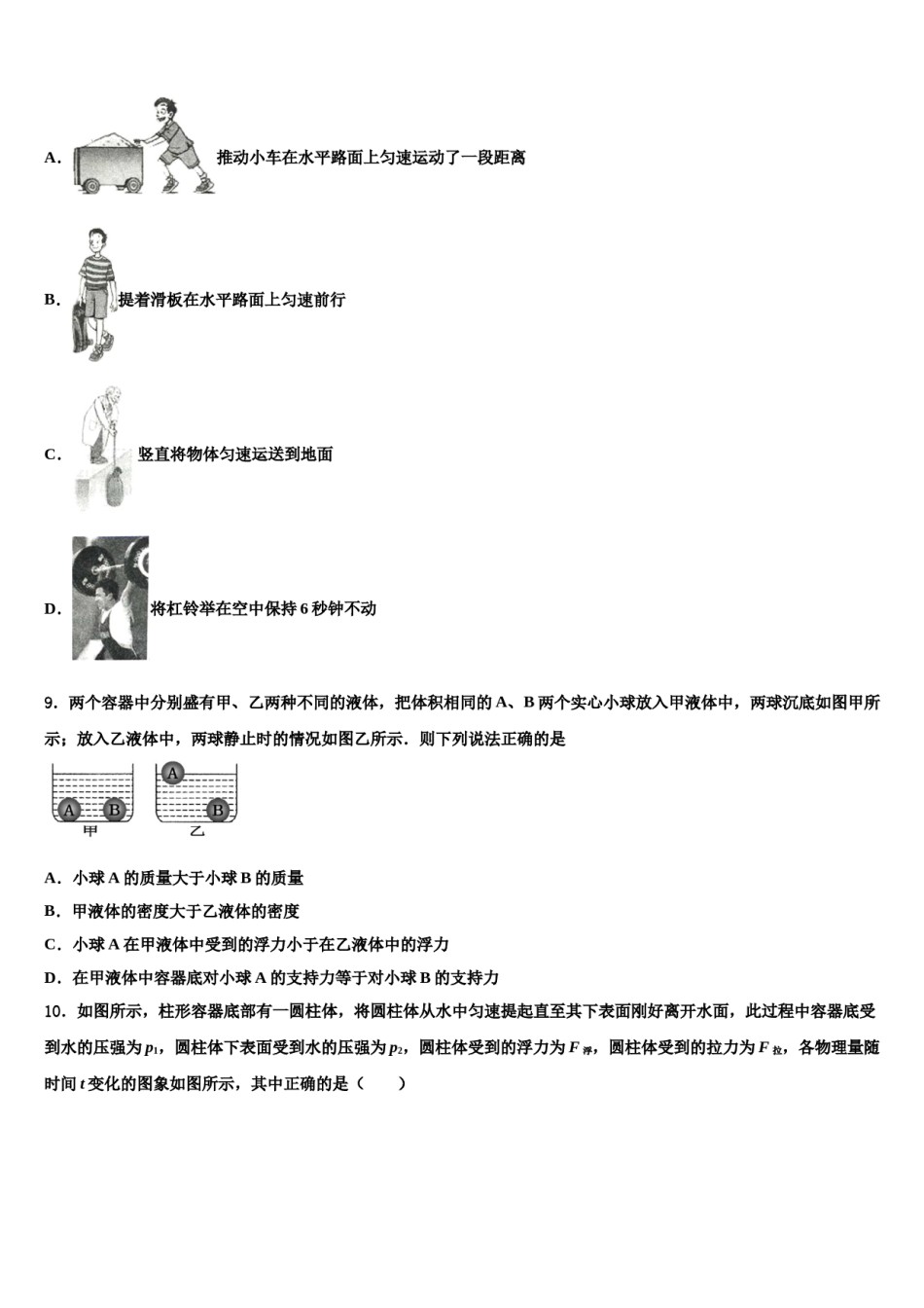 2023-2024学年湖南省邵阳市邵阳县八年级物理第二学期期末综合测试试题含解析.doc_第3页