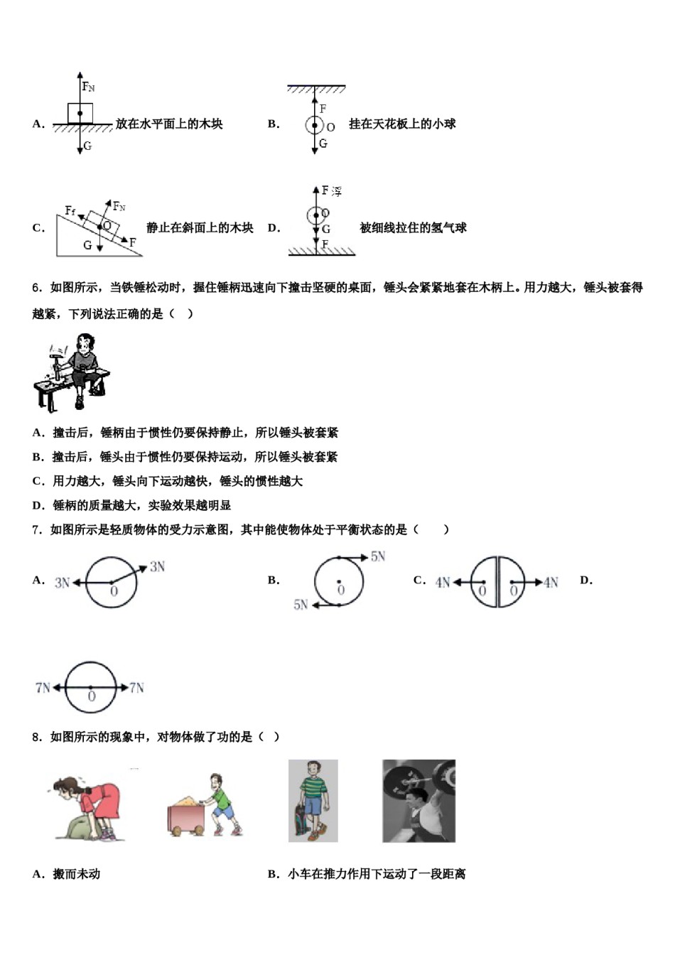 2023-2024学年贵州省安顺市第五中学八年级物理第二学期期末质量检测试题含解析.doc_第2页