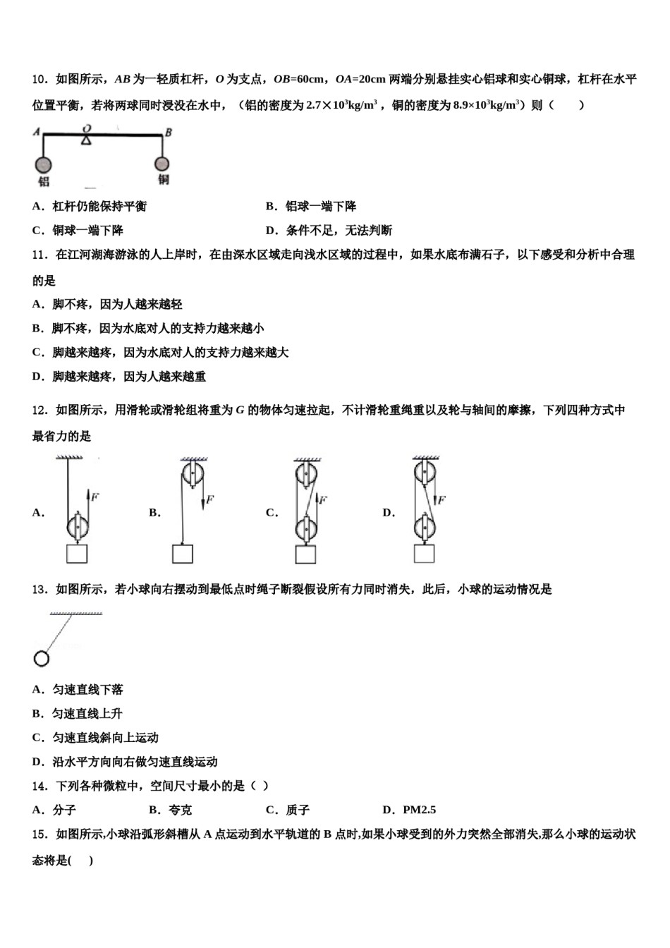2023-2024学年辽宁省丹东市名校八年级物理第二学期期末学业质量监测试题含解析.doc_第3页