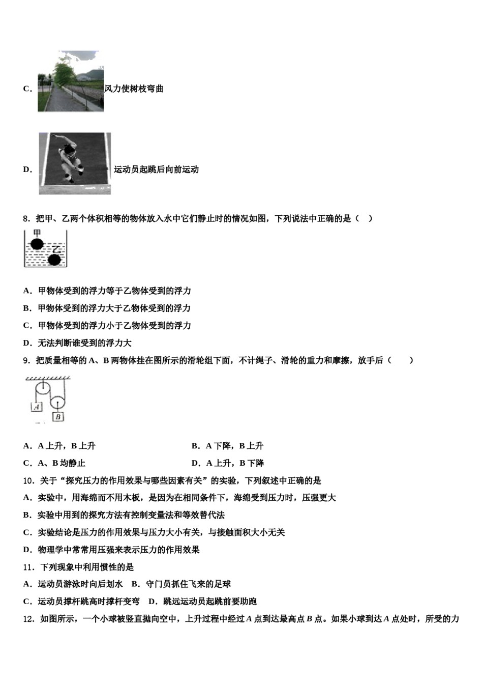 2024届北京市昌平区物理八下期末经典模拟试题含解析.doc_第3页
