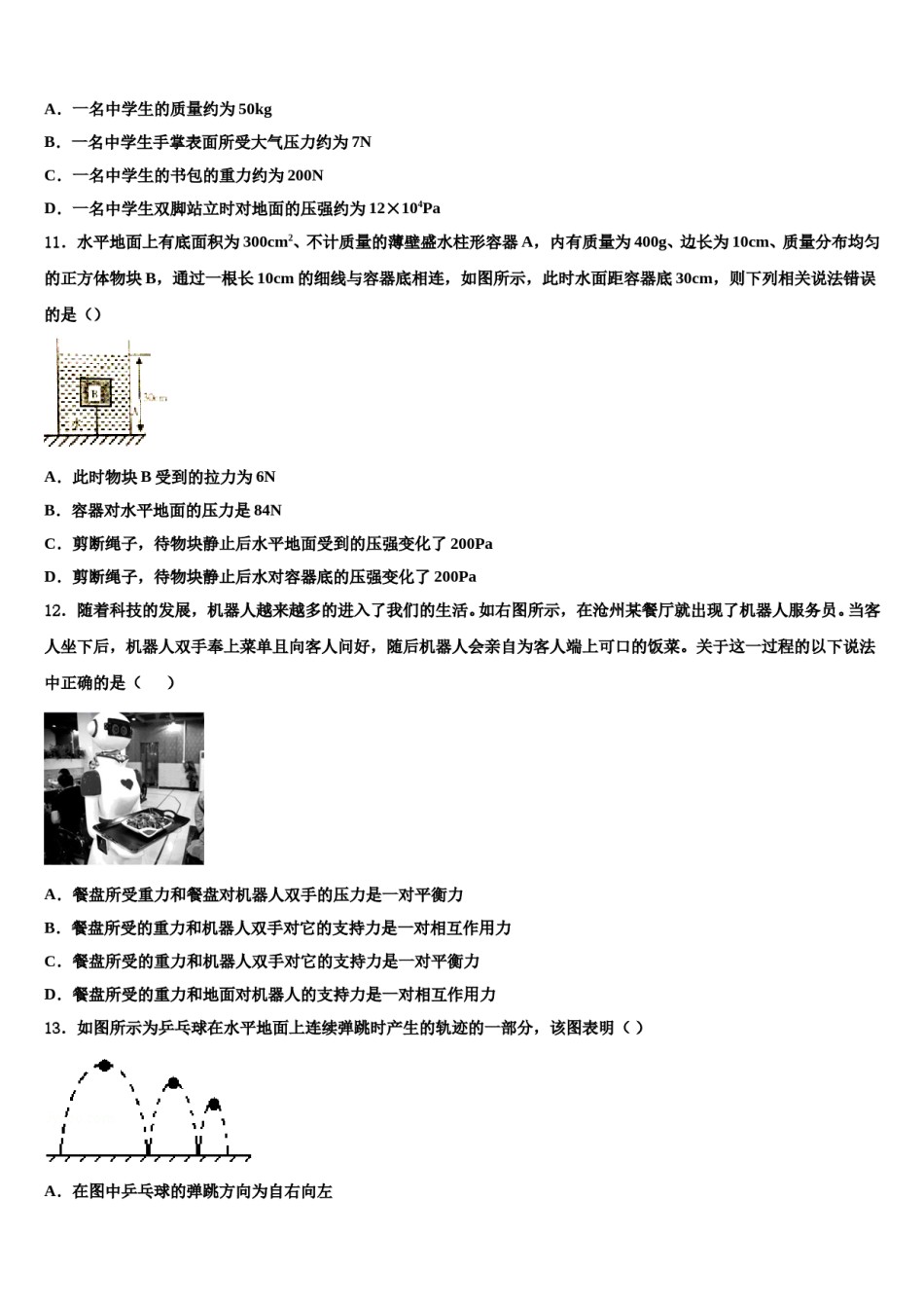 2024届四川省眉山市龙正区物理八下期末综合测试模拟试题含解析.doc_第3页