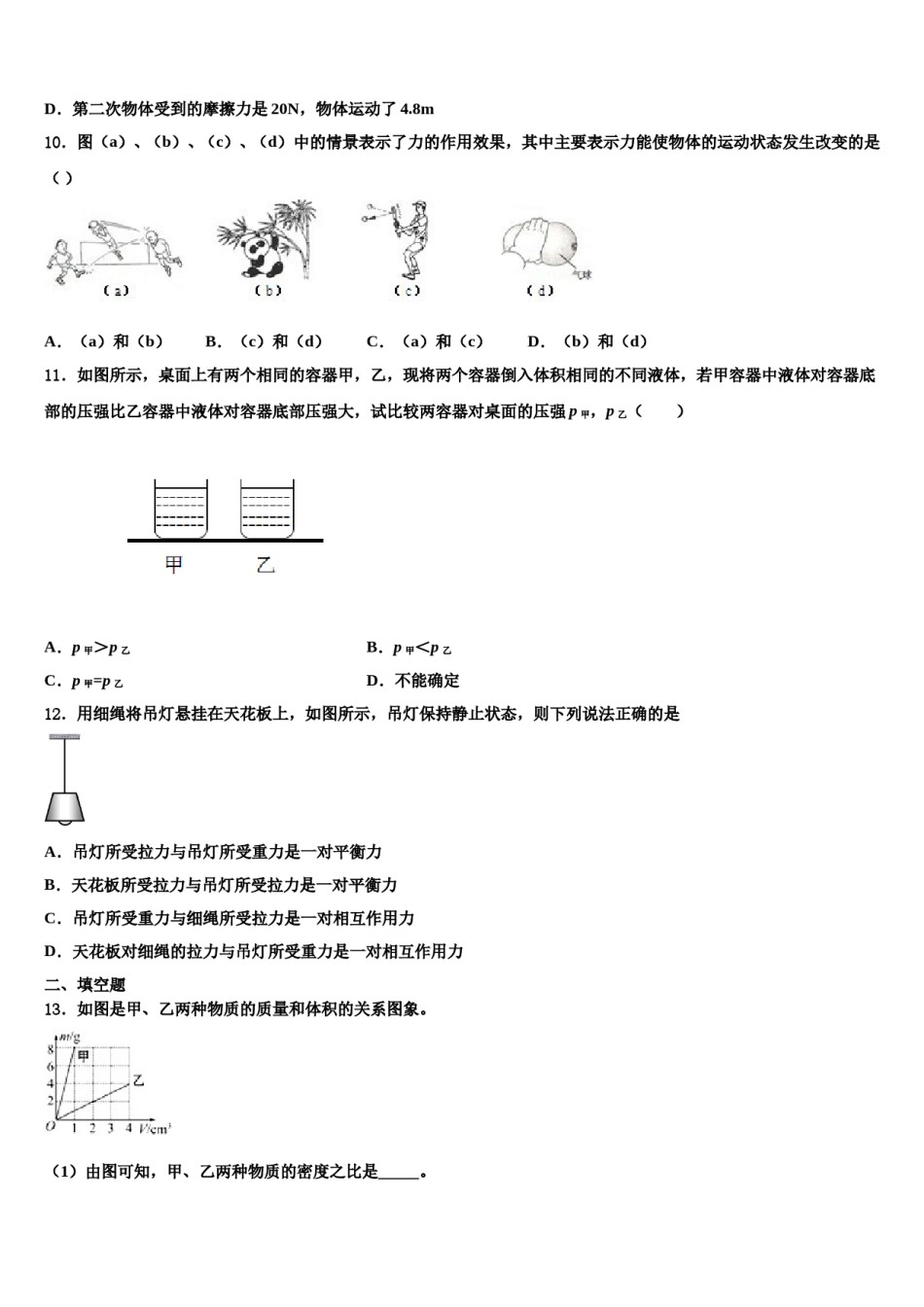 2024届山东省聊城市城区物理八下期末检测模拟试题含解析.doc_第3页