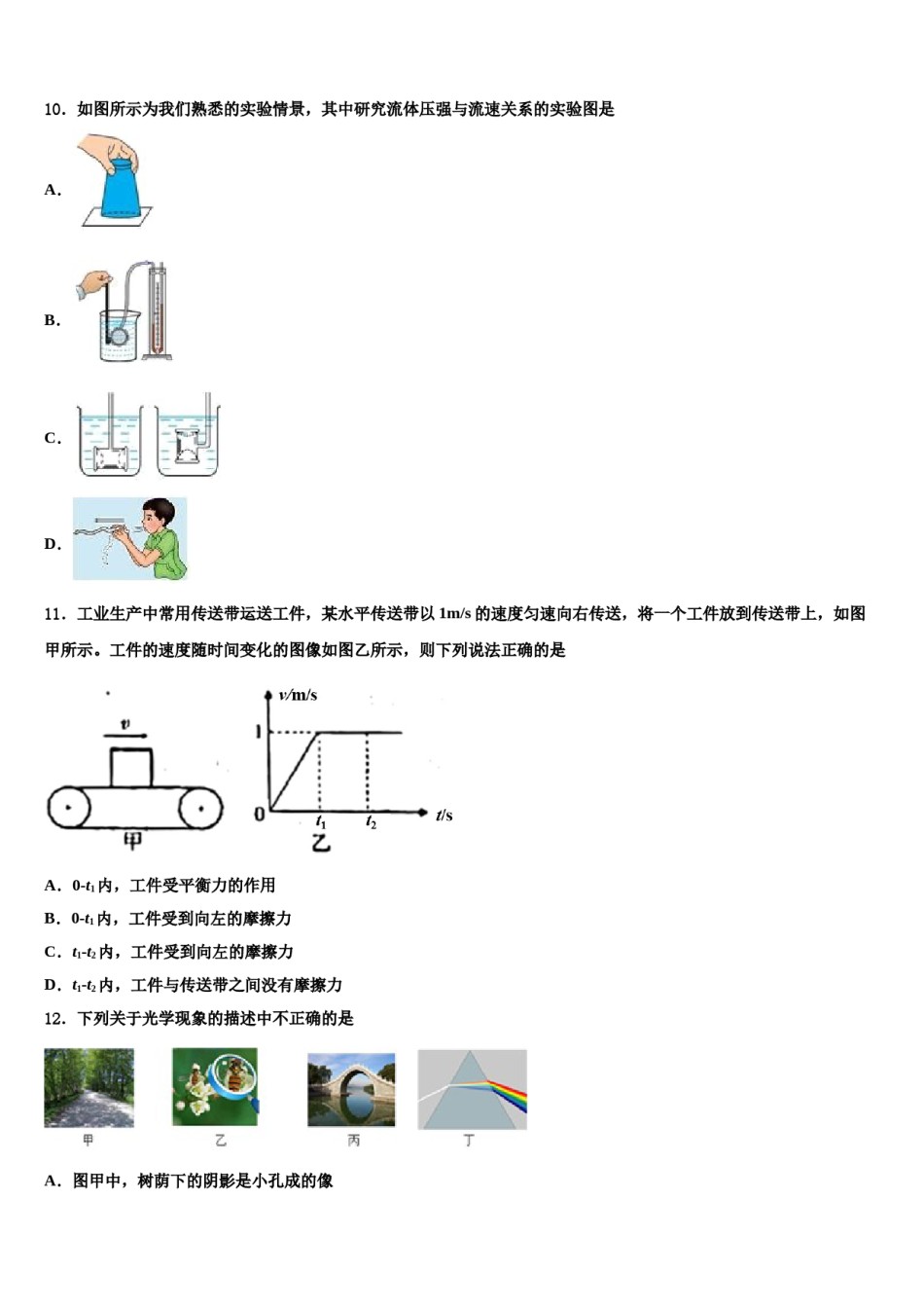 2024届山东省聊城市阳谷县物理八下期末统考模拟试题含解析.doc_第3页