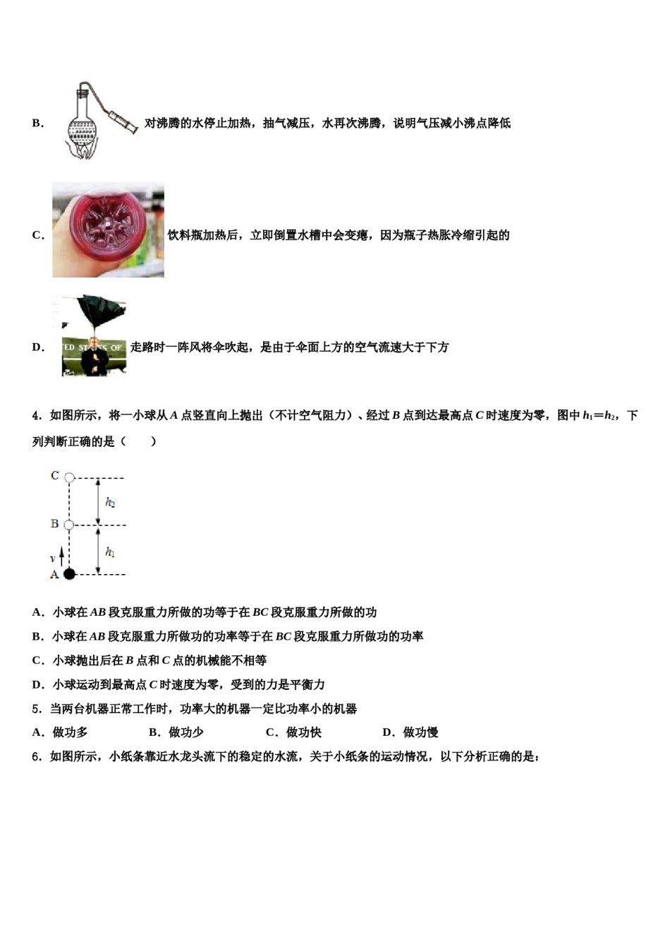 2024届山东省荣成市第三十五中学物理八下期末学业水平测试模拟试题含解析.doc_第2页