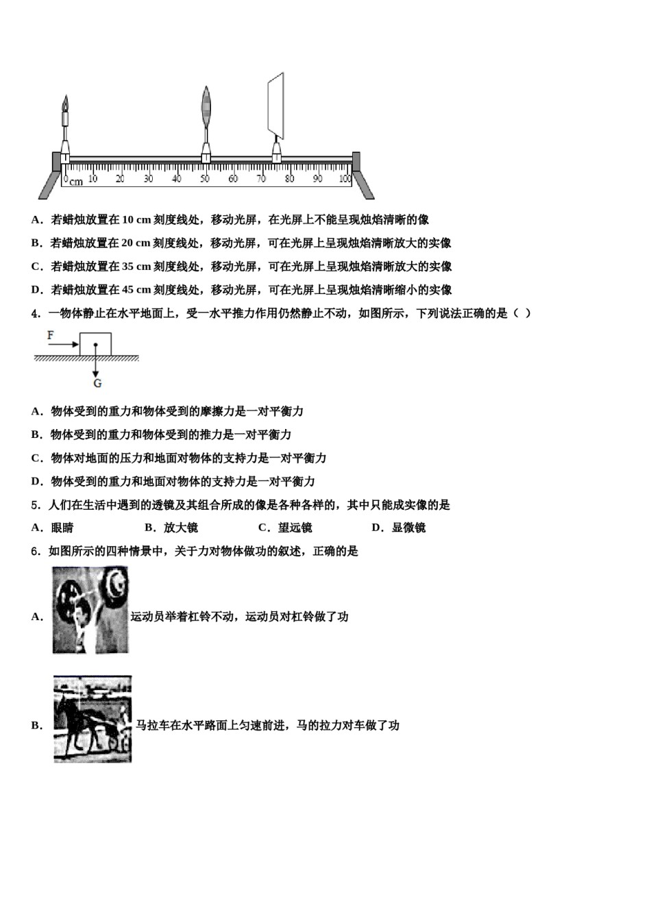 2024届湖南省师大附中博才实验中学物理八下期末调研试题含解析.doc_第2页