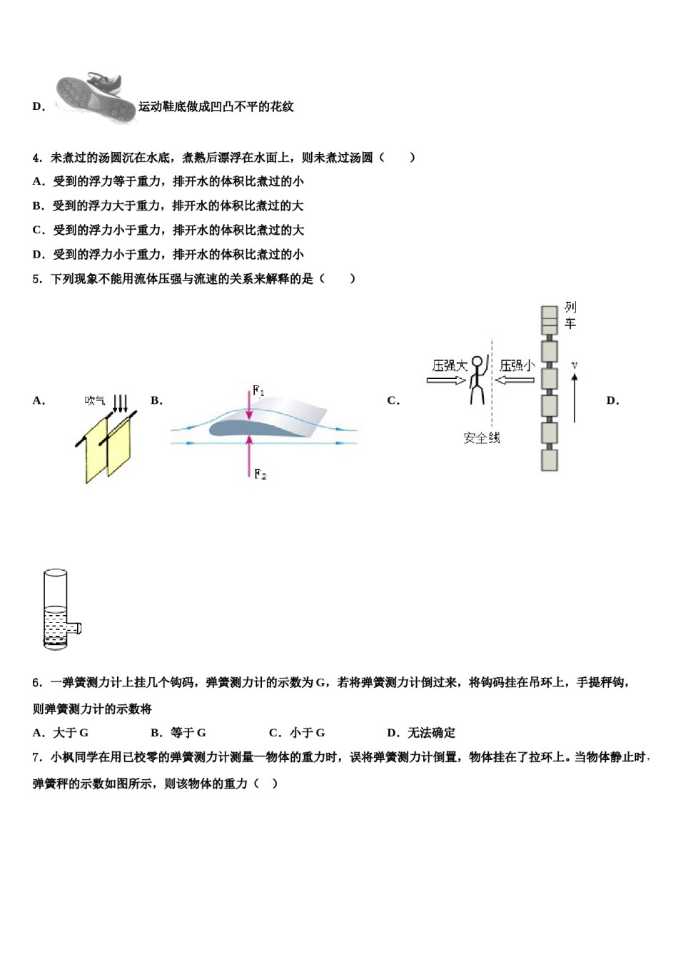 2024届湖南省长沙市湖南师大附中高新实验中学八年级物理第二学期期末预测试题含解析.doc_第2页