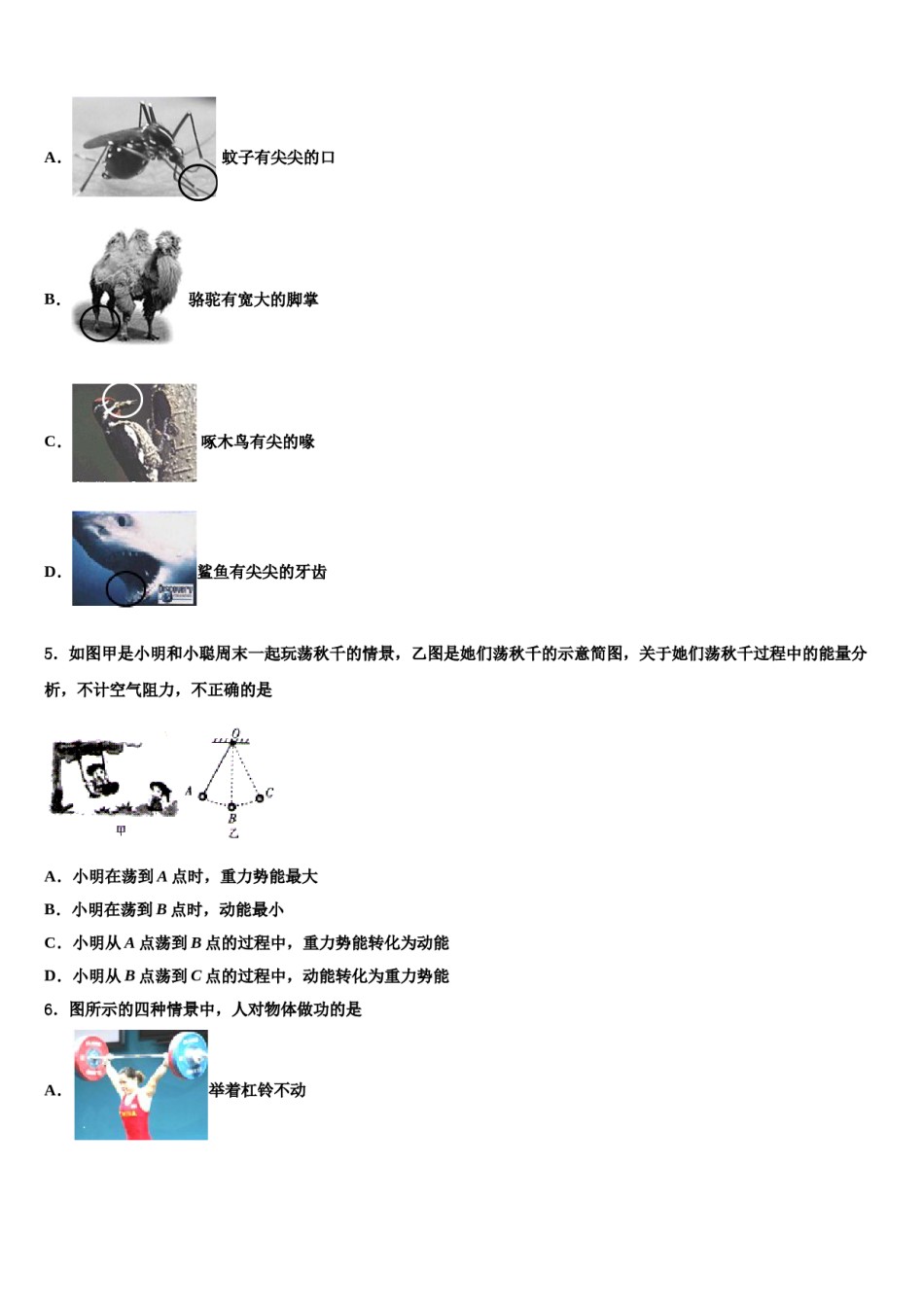 云南省师宗县2023-2024学年八年级物理第二学期期末统考模拟试题含解析.doc_第2页