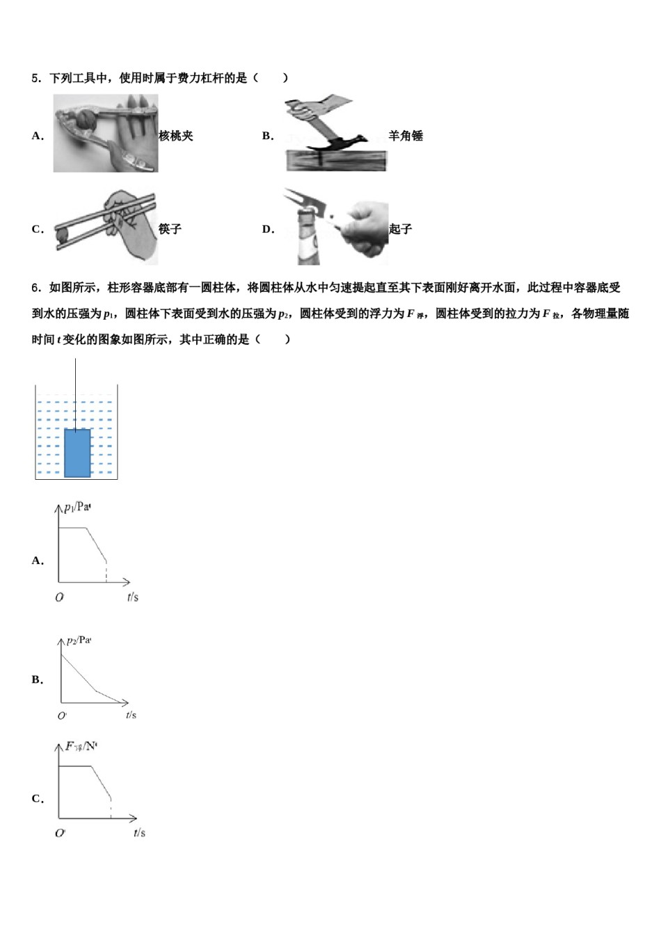 北京市宣武区名校2023-2024学年八年级物理第二学期期末质量检测模拟试题含解析.doc_第2页