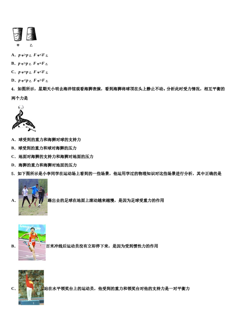 四川省南充市第五中学2023-2024学年八年级物理第二学期期末经典模拟试题含解析.doc_第2页