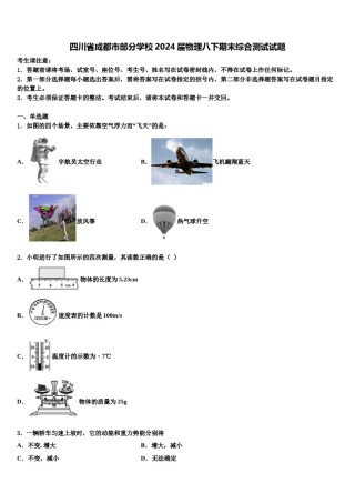 四川省成都市部分学校2024届物理八下期末综合测试试题含解析.doc