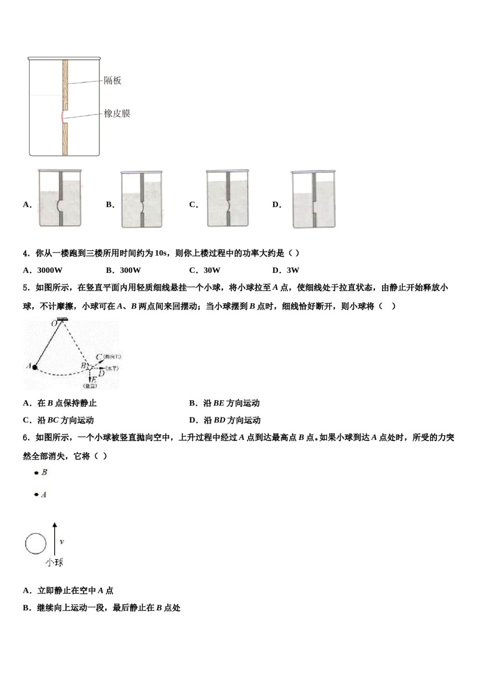 天津市北辰区名校2023-2024学年八下物理期末检测模拟试题含解析.doc_第2页