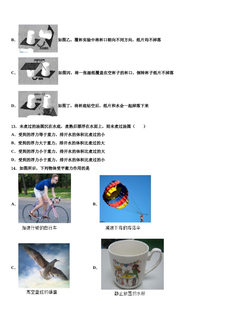 安徽省养鹿中学2023-2024学年物理八下期末统考模拟试题含解析.doc_第3页