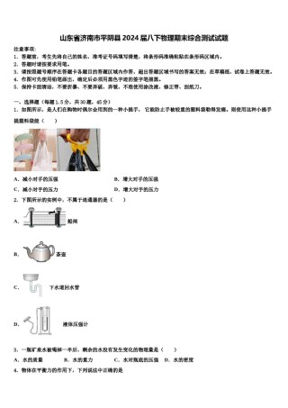 山东省济南市平阴县2024届八下物理期末综合测试试题含解析.doc