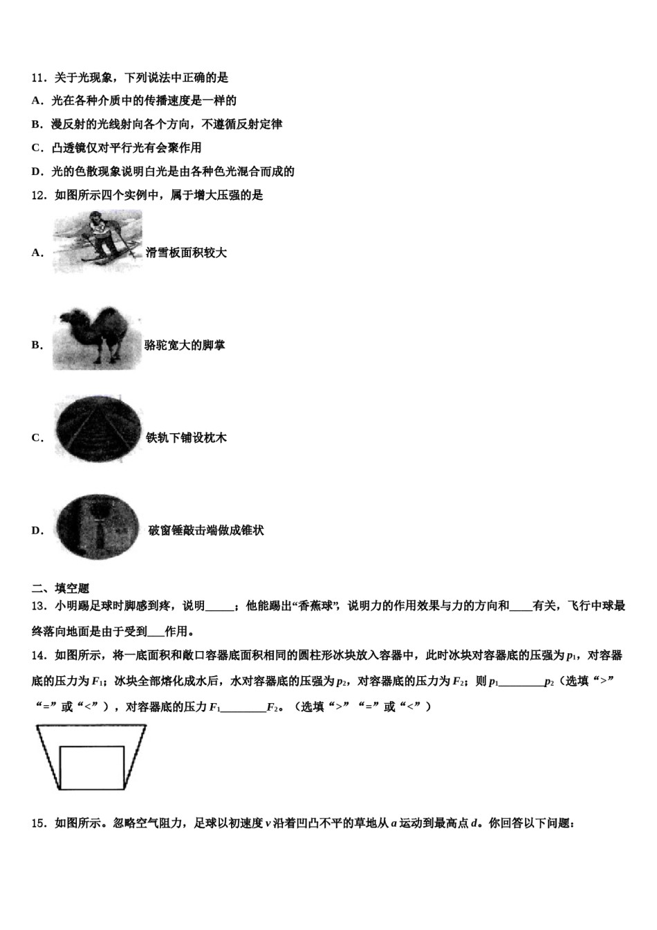 山东省济南市长清区第五中学2023-2024学年物理八下期末质量跟踪监视模拟试题含解析.doc_第3页