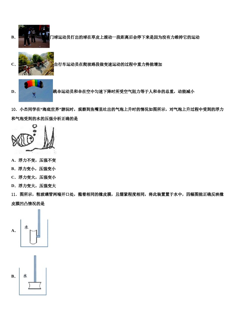 山东省齐河、夏津、临邑、禹城、武城五县2023-2024学年八年级物理第二学期期末学业水平测试试题含解析.doc_第3页