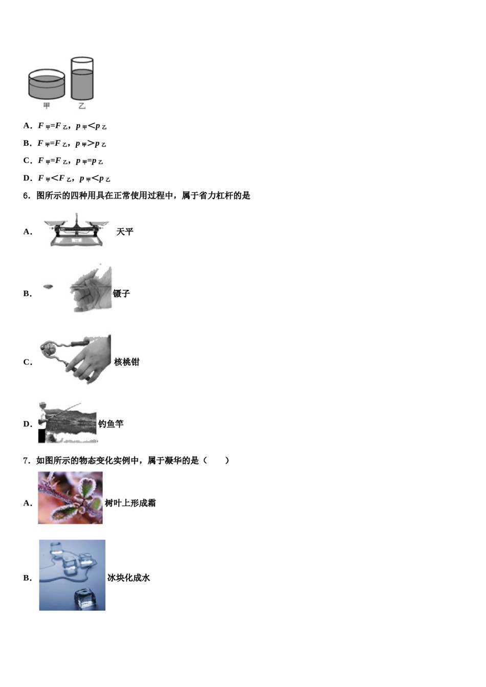 广东省东莞市信义学校2024年八年级物理第二学期期末统考模拟试题含解析.doc_第2页