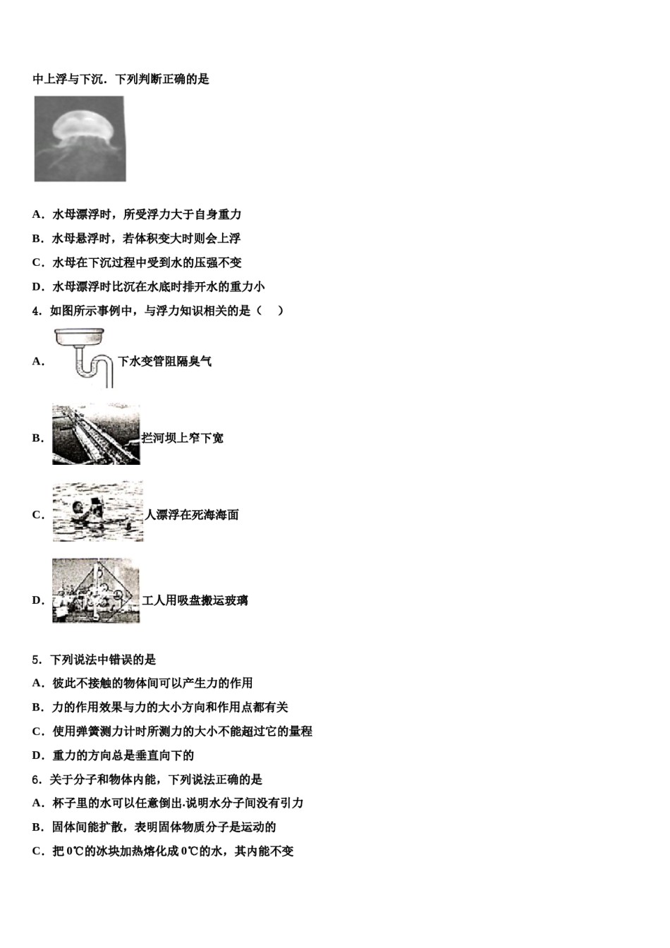 广东省深圳市龙岗区德琳学校2024届八年级物理第二学期期末质量检测模拟试题含解析.doc_第2页