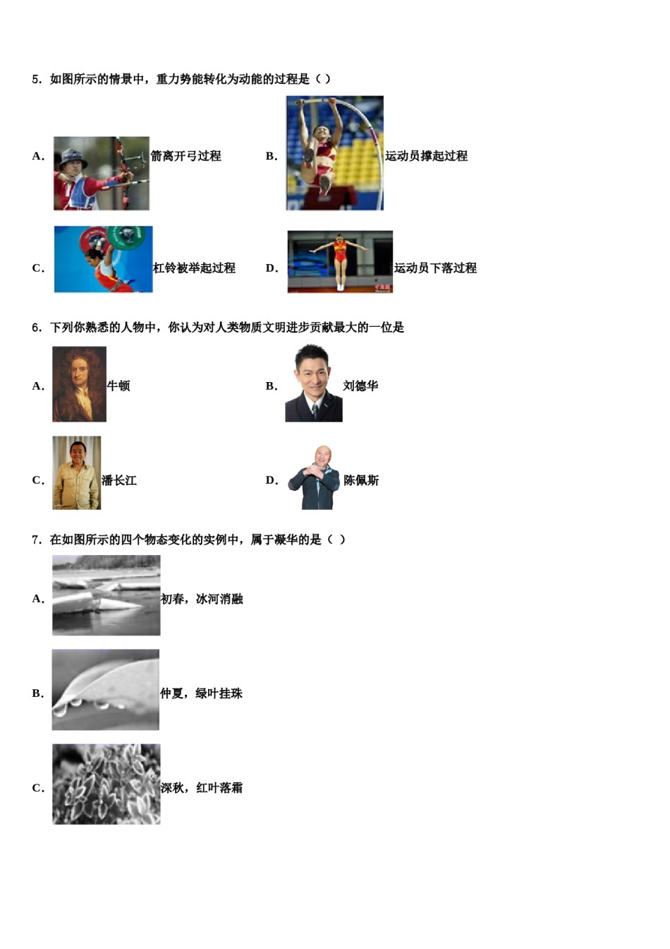 广东省珠海市紫荆中学2024年物理八下期末统考模拟试题含解析.doc_第2页