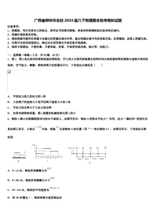 广西省柳州市名校2024届八下物理期末统考模拟试题含解析.doc