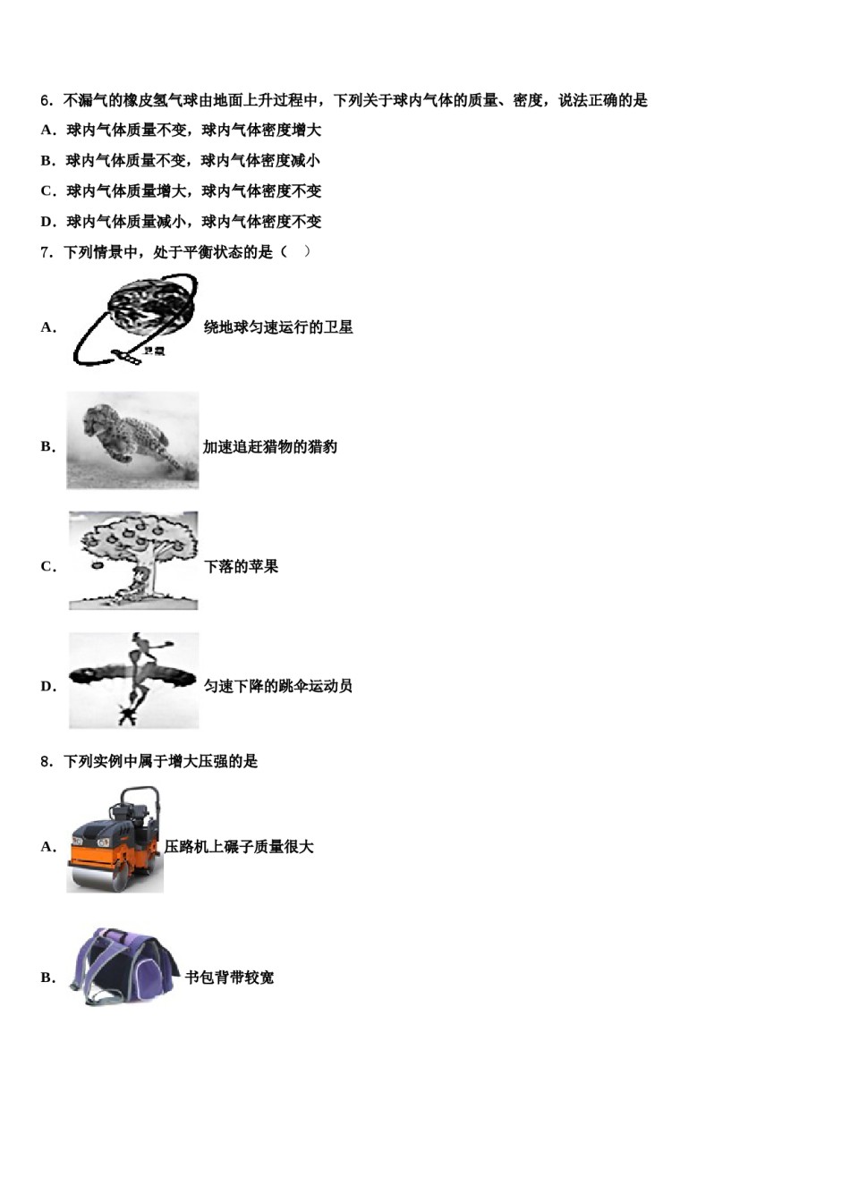 江苏省海安县白甸镇初级中学2024年八下物理期末质量跟踪监视模拟试题含解析.doc_第2页