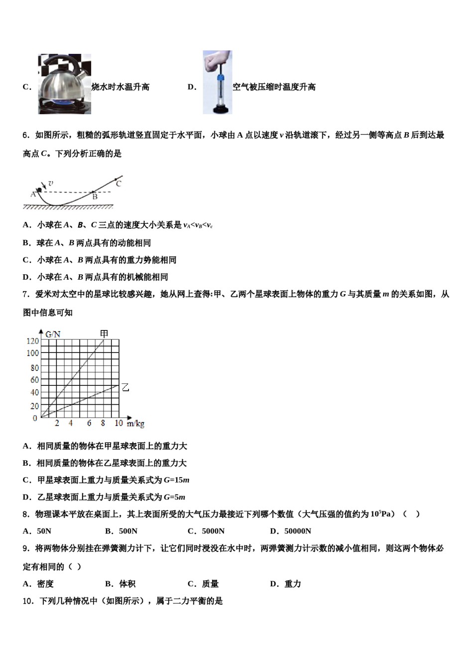 江苏省镇江市宜城中学2024届物理八下期末复习检测模拟试题含解析.doc_第2页