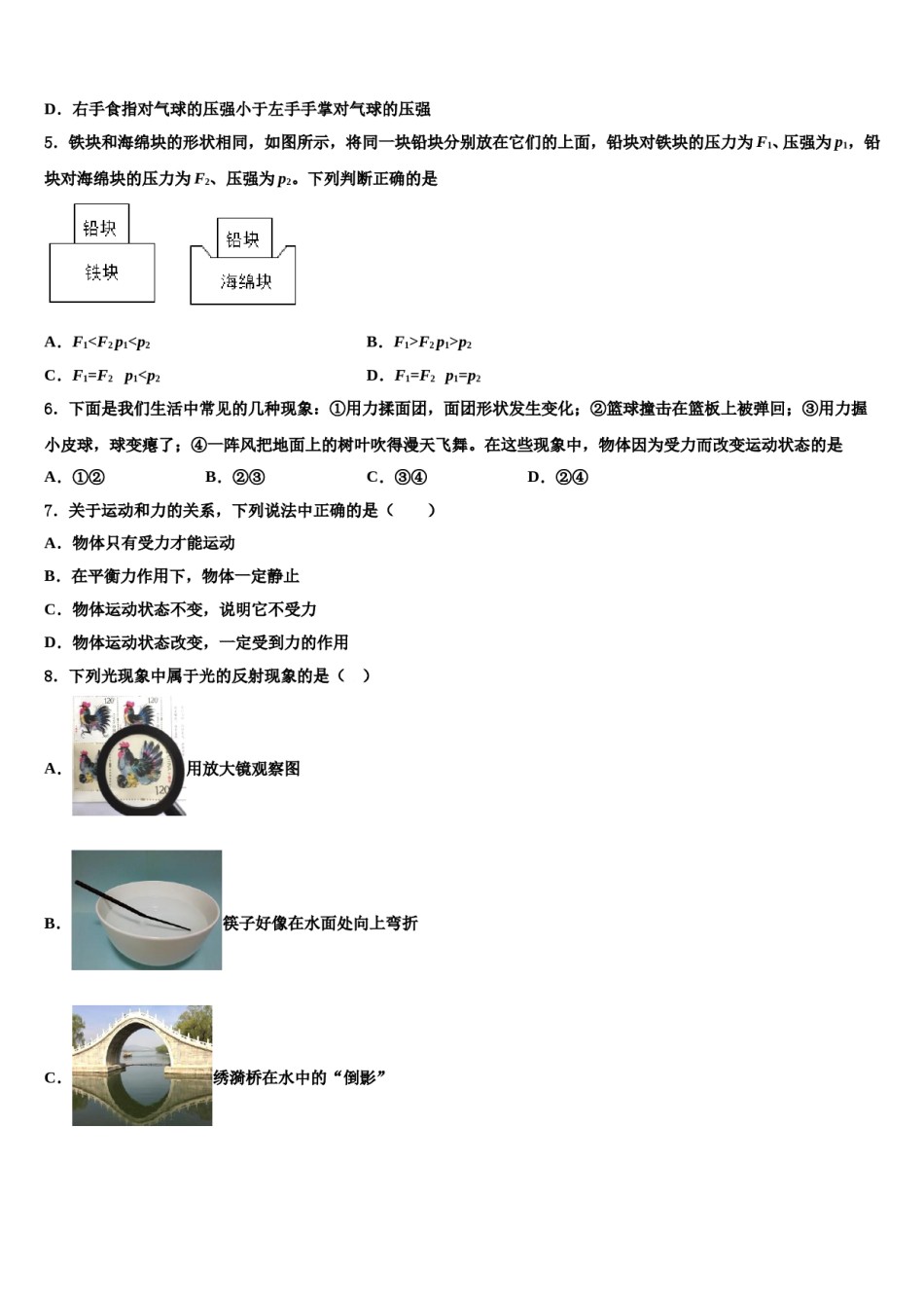 江苏省镇江市扬中学市2024届八下物理期末调研模拟试题含解析.doc_第2页