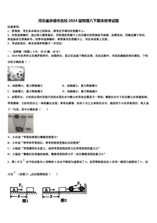 河北省承德市名校2024届物理八下期末统考试题含解析.doc