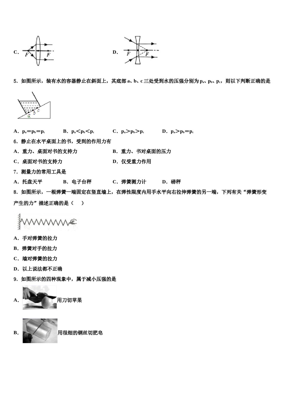 河南省商丘市永城市2024年八年级物理第二学期期末考试试题含解析.doc_第2页