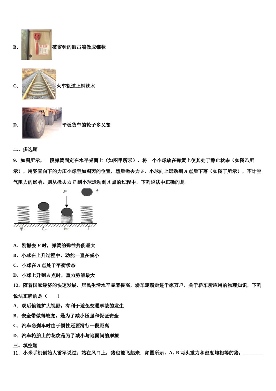 海南省2023-2024学年八年级物理第二学期期末达标检测模拟试题含解析.doc_第3页