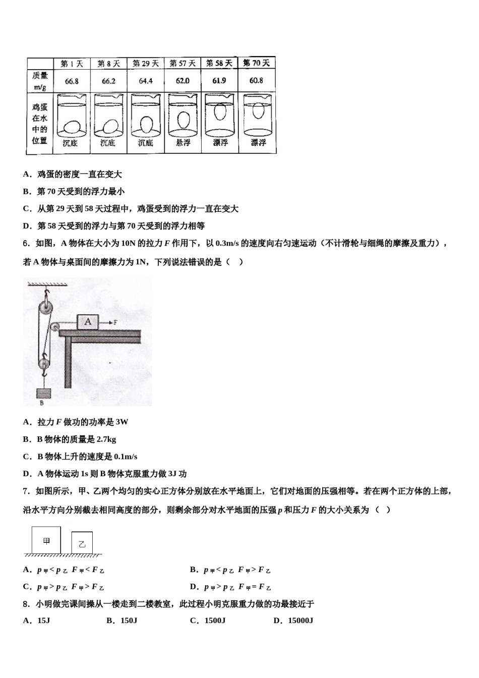 湖南省湘西古丈县2023-2024学年八年级物理第二学期期末学业水平测试试题含解析.doc_第2页