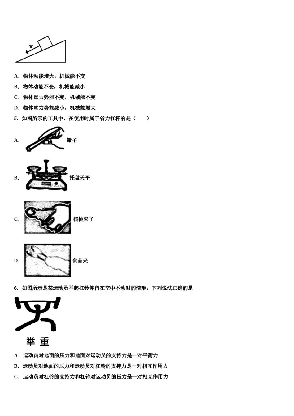 湖南省长沙市长郡集团2024年物理八下期末调研模拟试题含解析.doc_第2页
