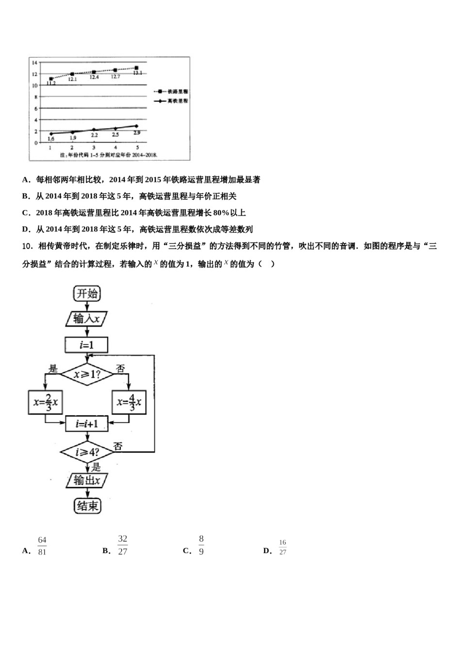 2023-2024学年重庆市江津中学高三第一次模拟考试数学试卷含解析.doc_第3页