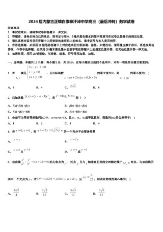 2024届内蒙古正镶白旗察汗淖中学高三（最后冲刺）数学试卷含解析.doc