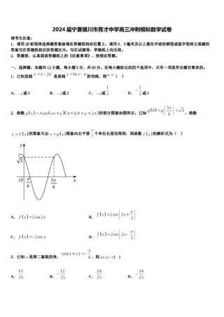 2024届宁夏银川市育才中学高三冲刺模拟数学试卷含解析.doc
