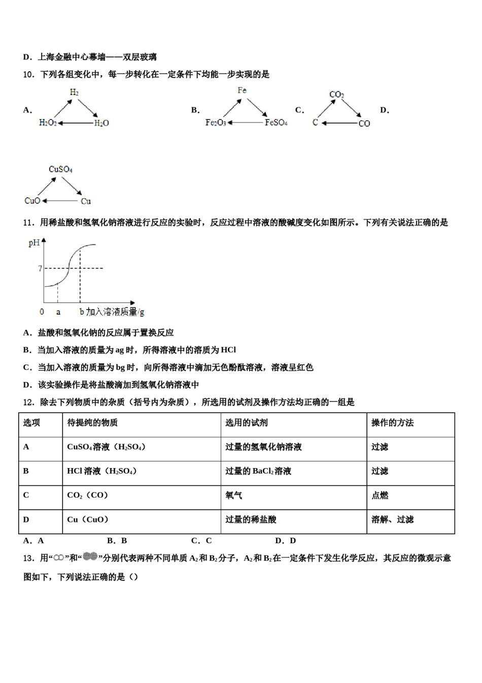 2023-2024学年东营市重点中学中考冲刺卷化学试题含解析.doc_第3页