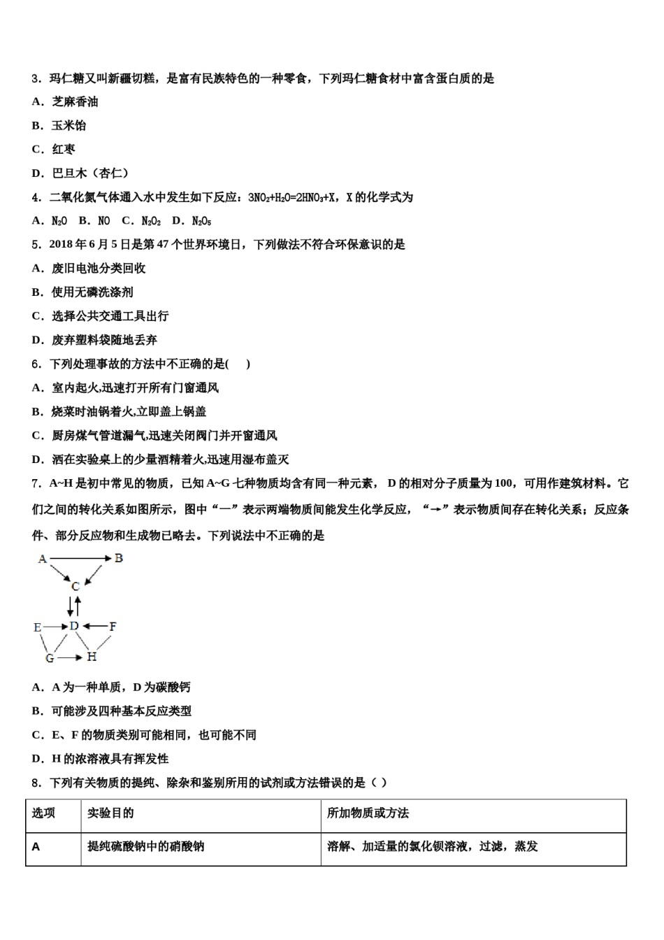2023-2024学年内蒙古师范大第二附中中考化学最后冲刺浓缩精华卷含解析.doc_第2页