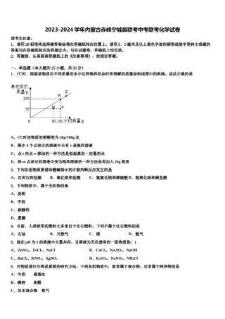 2023-2024学年内蒙古赤峰宁城县联考中考联考化学试卷含解析.doc