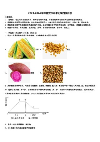 2023-2024学年南安市中考化学四模试卷含解析.doc