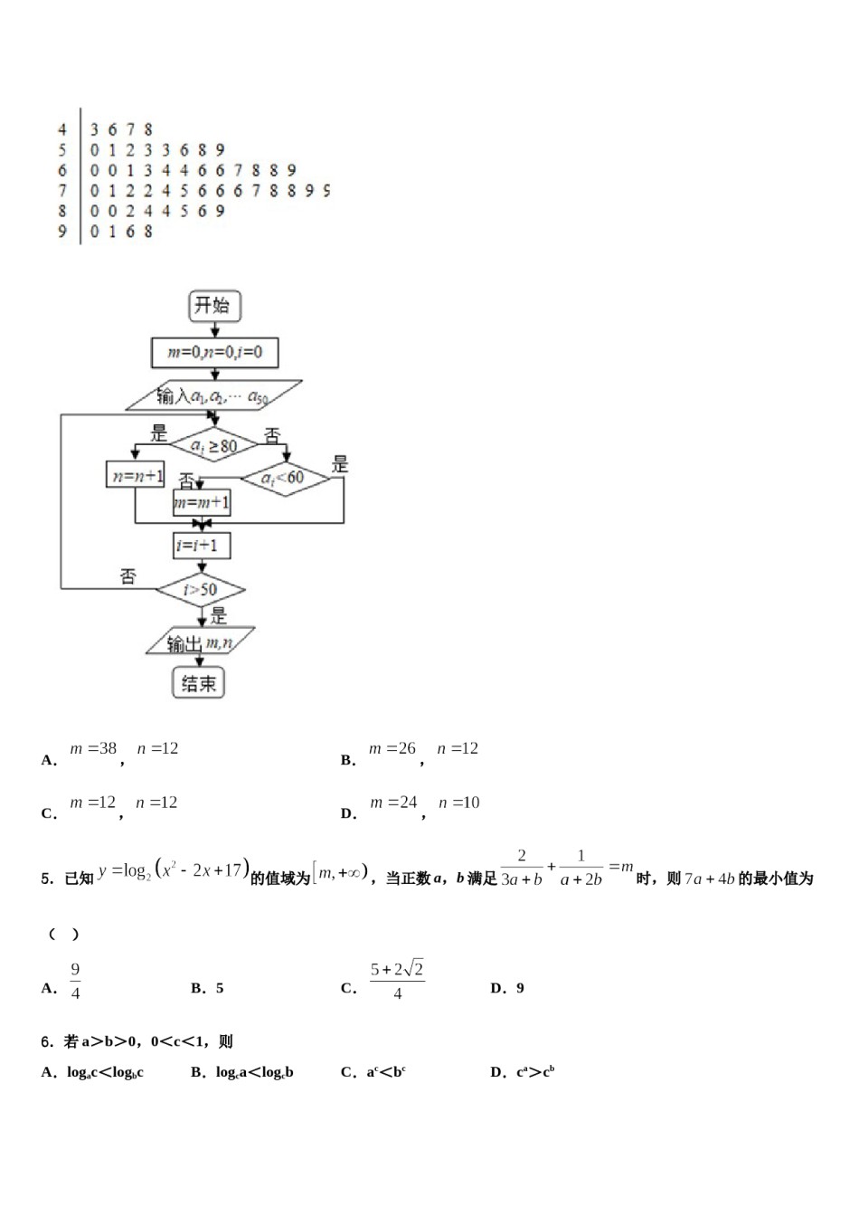 上海市复旦大学附属中学2024年高考冲刺押题（最后一卷）数学试卷含解析.doc_第2页