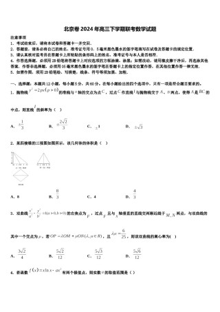 北京卷2024年高三下学期联考数学试题含解析.doc