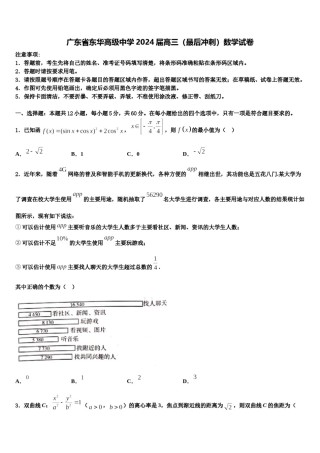 广东省东华高级中学2024届高三（最后冲刺）数学试卷含解析.doc