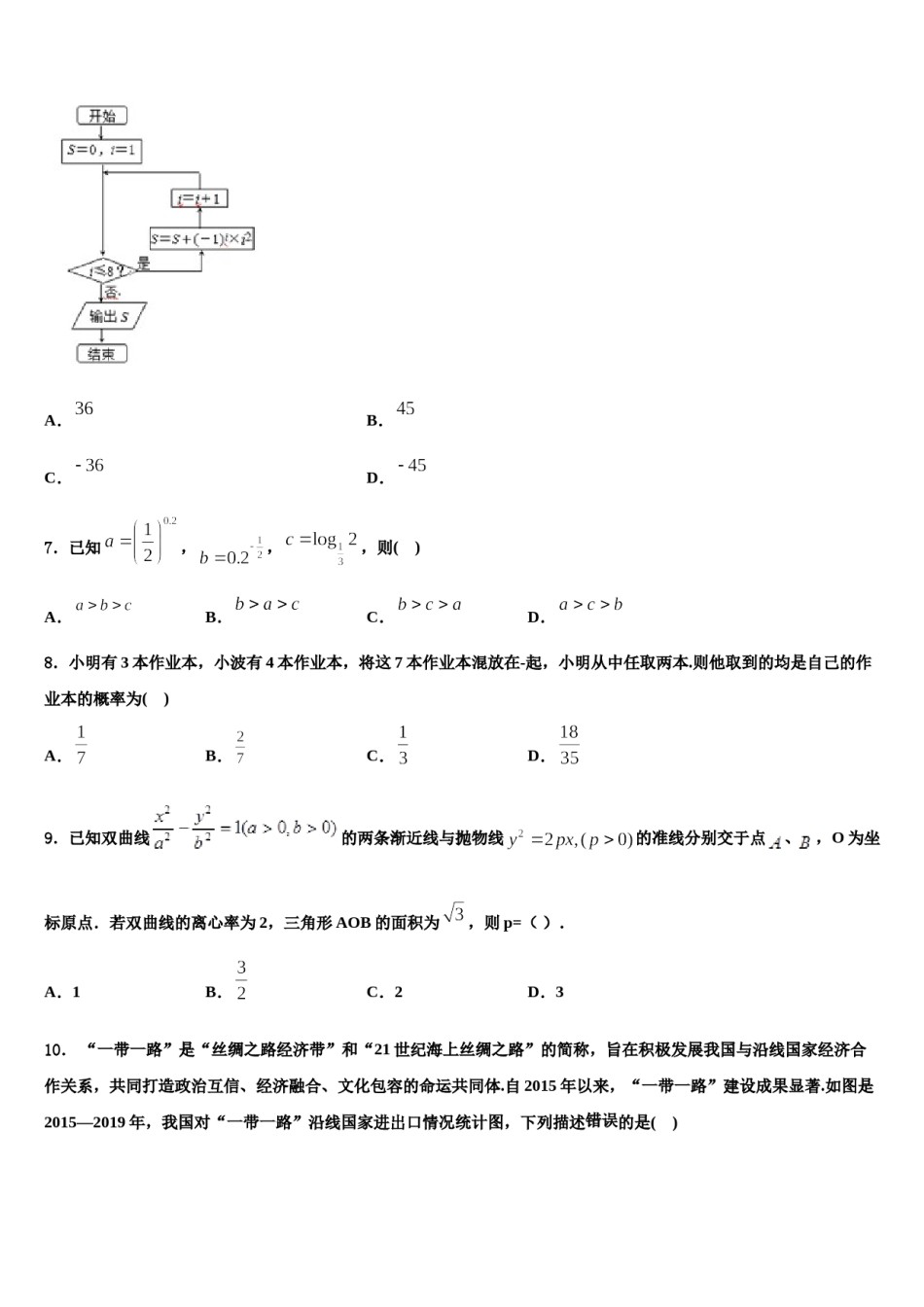 河北省邢台市捷径2023-2024学年高考冲刺押题（最后一卷）数学试卷含解析.doc_第2页